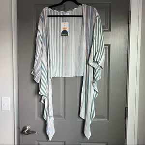 NWT nectar clothing striped open cardigan